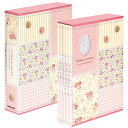 ナカバヤシ ポケットアルバム5冊組 パッチワーク ピンク 5PL-270-31-P 送料無料