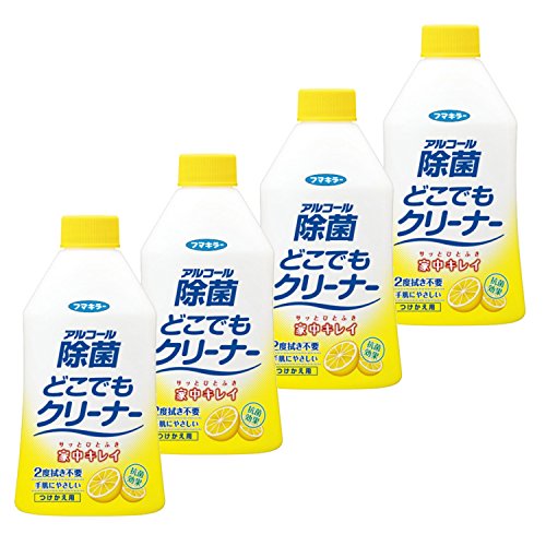 【まとめ買い】フマキラー アルコール除菌どこでもクリーナーつけかえ300ml×4 送料無料