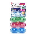 レック(LEC) 激落ちくん タンクにポン トイレの洗浄剤 80ml (本体+ボトル6個付き) ミント・ピーチ・せっけん 3種の香りアソ 送料無料