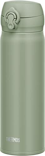 サーモス 水筒 真空断熱ケータイマグ 500ml スモークカーキ 飲み口外せてお手入れ簡単 軽量タイプ ワンタッチオープン ステンレス 送料無料
