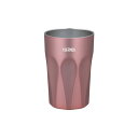 サーモス 真空断熱タンブラー 400ml ローズブラウン ガラスコップのようなデザインタンブラー JTC-400 RBW 送料無料