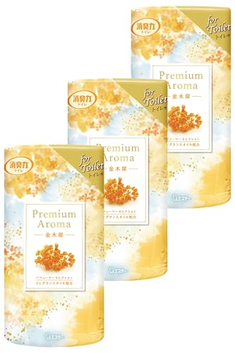 消臭力 プレミアムアロマ [まとめ買い] トイレ用 置き型 金木犀 (きんもくせい) 400mL×3個 トイレの消臭力 トイレ 置くだけ 送料無料