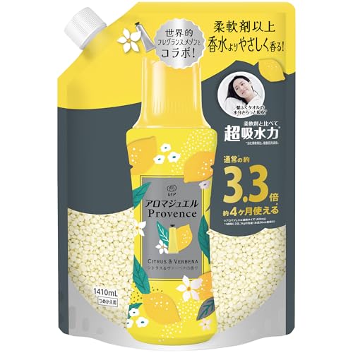 レノア アロマジュエル Provence 香り付けビーズ シトラス&ヴァーベナ 詰め替え 1410mL 送料無料