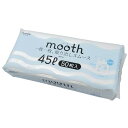 ニッコー mooth 取り出しやすい ゴミ袋 半透明 取っ手付き 45L 50枚 65×80cm 厚さ0.013mm MU-4550 送料無料