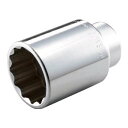 トネ(TONE) ディープソケット(12角) 6D-55L 差込角19.0mm(3/4) 二面幅55mm 送料無料