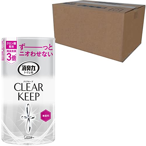 消臭力 トイレ クリアキープ [オフィス ビジネスに ケース販売] トイレ用 置き型 無香料 400mL×18個 トイレの消臭力 クエン 送料無料