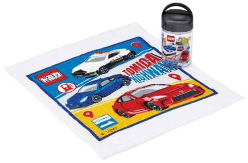 スケーター(Skater) 抗菌 おしぼりセット ケース付き おしぼり 32×30.5cm 日本製 トミカ 25 男の子 OA5AG 送料無料