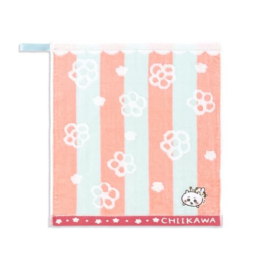 ちいかわ(Chiikawa) 蜂たち ウォッシュタオル ピンク ちいかわ ループ付き フラワー 無撚