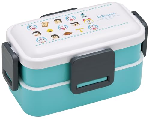 スケーター(Skater) 弁当箱 2段 600ml 女性用 抗菌 ふんわり盛れる ドーム型フタ 日本製 ドラえもん ド..