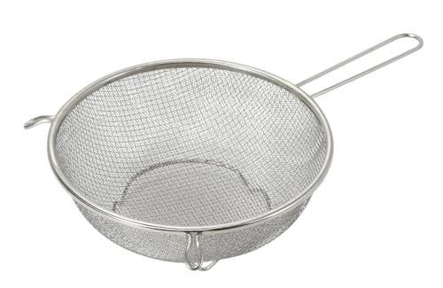 パール金属 ダブルメッシュ ストレーナーザル 21cm 足付 ステンレス製 ベーシスライン HC-411 送料無料
