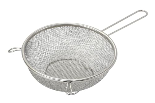 パール金属 ダブルメッシュ ストレーナーザル 18cm 足付 ステンレス製 ベーシスライン HC-410 送料無料