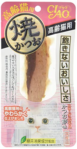 チャオ (CIAO) 焼かつお 高齢猫用 かつお節味 1本 6個セット 送料無料