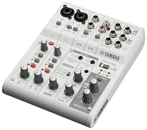 ޥ(YAMAHA) 饤֥ȥ꡼ߥ󥰥ߥ 6ͥ ۥ磻 AG06MK2 W ̵