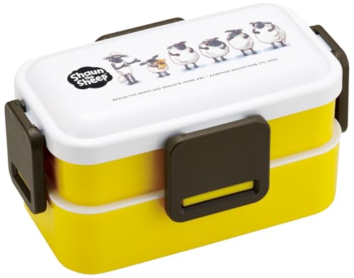 スケーター(Skater) 弁当箱 2段 600ml 女性用 抗菌 ふんわり盛れる ドーム型フタ 日本製 ひつじのショーン PFLW4A 送料無料