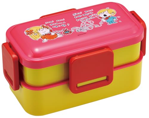 スケーター(Skater) 弁当箱 2段 600ml 女性用 抗菌 ふんわり盛れる ドーム型フタ 日本製 水森亜土 PFLW4AG697 送料無料