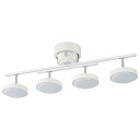オーム(OHM) シーリングライト 4灯 木目調 スポットライト ホワイトウッド LED 4.5〜8畳用 北欧風 シンプル おしゃれ 調 送料無料