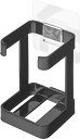 山崎実業(Yamazaki) フィルムフック フェイシャルグッズ 収納ラック ブラック 本体:W6×D6.5×H9cm(フィルムフック含 送料無料