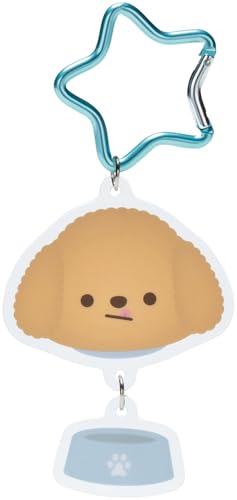 スケーター(Skater) カラビナ付 アクリル キーホルダー アクキー ぱぷぱぷぱぴー TOY POODLE トイプードル 犬 ZCA 送料無料