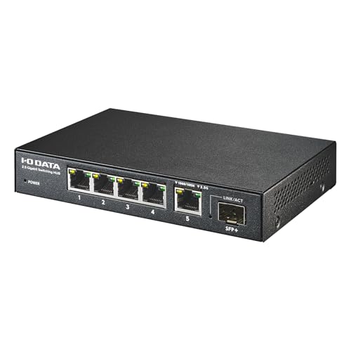 IODATA 5ݡ 10Gб SFP+ 2.5Gbps å󥰥ϥ ޥݡ 롼׸ ɻ (2.5GBAS ...