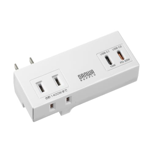掠ץ饤 Ÿå PD33W (AC2ĸ+USB Type-C2) 󥰥ץ饰  Х ۥ磻 TAP-M ...