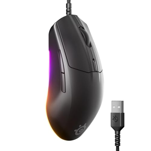 SteelSeries ゲーミングマウス 有線 軽量 低遅延 1.35ms 高耐久 8500DPI メカニカルスイッチ 絡まり防止 PT 送料無料