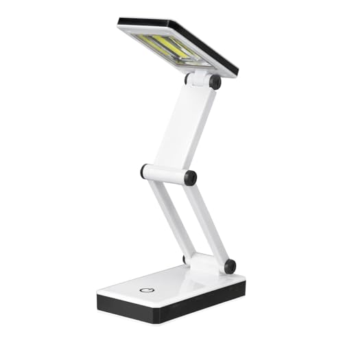 エルパ (ELPA) LEDコンパクトデスクライト 勉強机 LEDライト 約170g(乾電池除く) AS-LC01(W) 送料無料