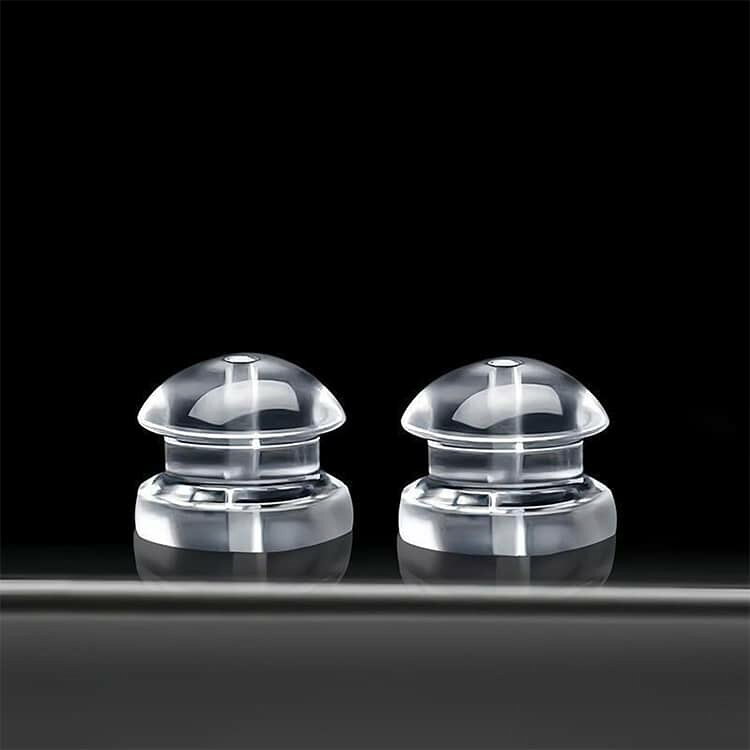 グラブアドリームのピアスキャッチ シリコン ピアス 100個セット キャッチ ピアスキャッチ 透明 医療用シリコン ピアス留め具 ピアスバック シリコンキャッチ キャッチのみ アレルギーに配慮 落下防止 送料無料 アクセサリーパーツ｜アングル3