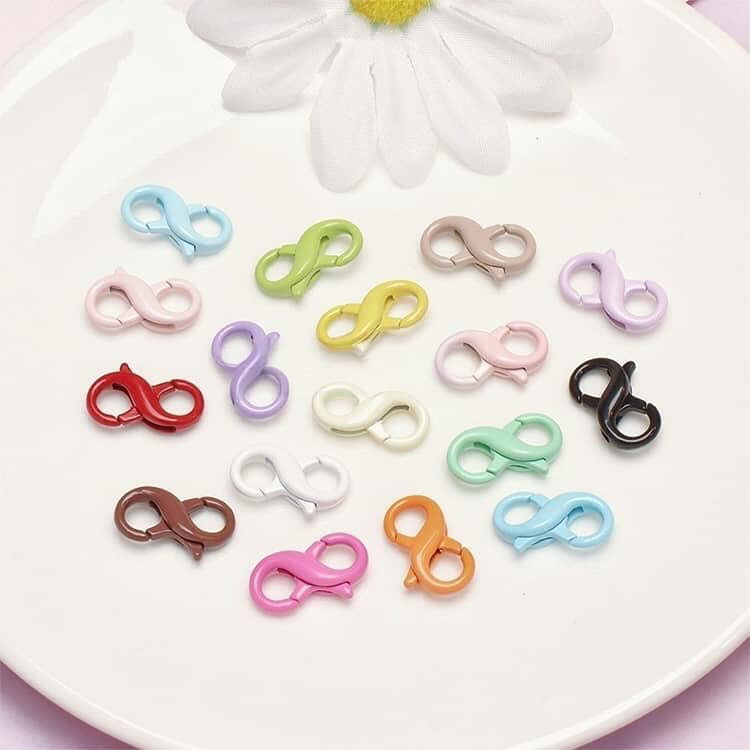 8字カラビナ ミニ カラビナ カラビナ 金具 キーホルダー金具 ミニカラビナ ハンド...