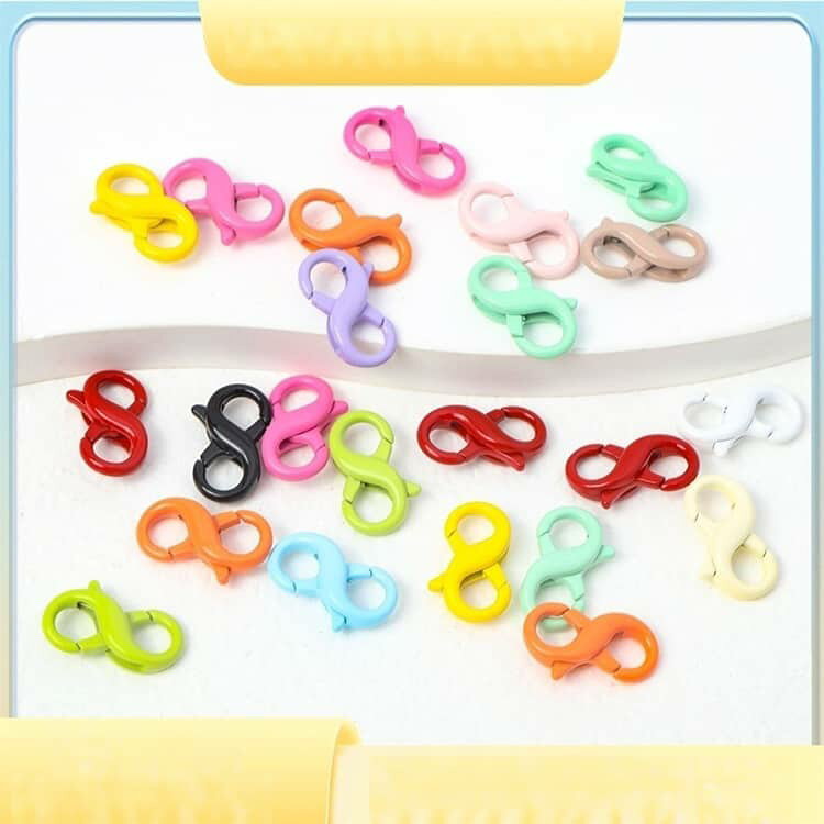 8字カラビナ ミニ カラビナ カラビナ 金具 キーホルダー金具 ミニカラビナ ハンド...