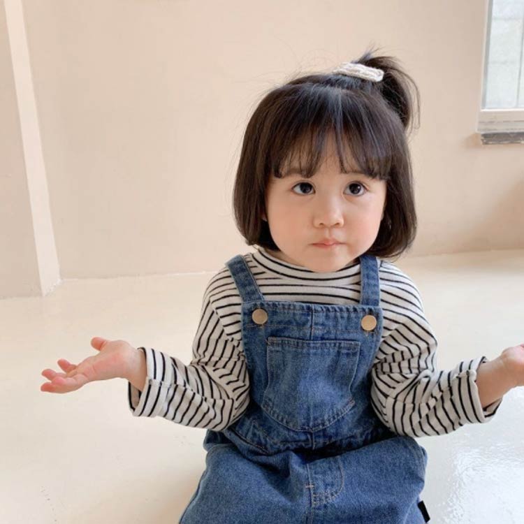 キッズ ベビー服 春 男の子 オールインワン サロペット オーバーオール 秋 かわいい 80 ジーンズ オーバーオール 長パンツ ロングパンツ 女の子 シンプル 90 100 110 デニム 3