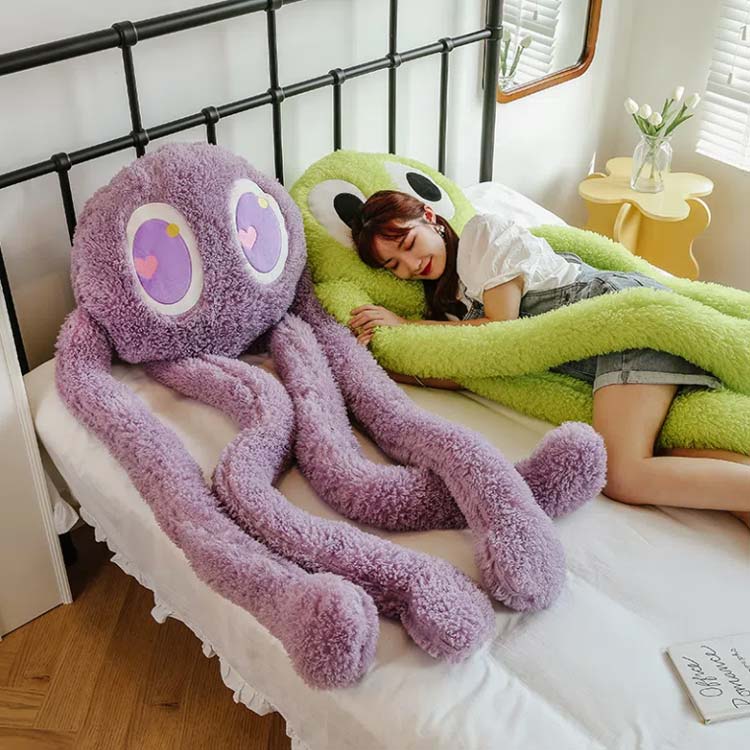 ぬいぐるみ タコ かわいい おもちゃ 200cm 横向き寝 抱き枕 抱きまくら 100cm 巣ごもり ビッグ 特大 昼寝まくら おしゃれ 動物 プレゼント ギフト 贈り物 癒し 柔らかい おうち時間 クッション 2