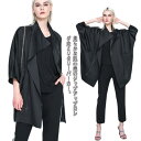 パーカー レディース ジップアップ マウンテンパーカー 七分袖 ハイネック 羽織 ジャケット アウター 無地 ミリタリージャケット ジャンパー ブルゾン ポンチョコート ドルマン ドロップショルダー 小顔 ストレッチ 防風 無地