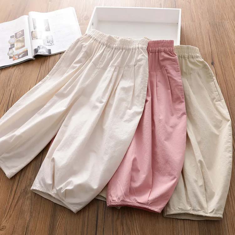 ボトムス 130 長ズボン 女の子 サルエルパンツ 送料無料 子供服 春 ゆったり ウエストゴム 無地 薄手 通気性 韓国子供服 可愛い 夏 ロングパンツ 90 100 110 120 キッズ