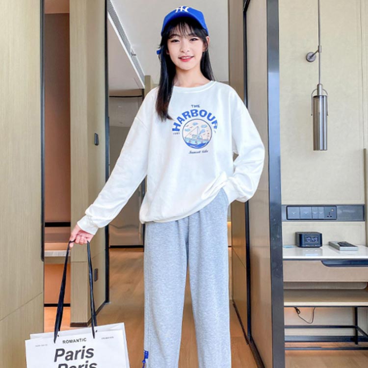 女の子 子供服 スウェット 春秋 キッズ ジャージ セットアップ 上下セット 運動着 スポーツ 長袖 トレーナー 長ズボン クールネック おしゃれ トレーニングウェア スポーツウェア ゆったり