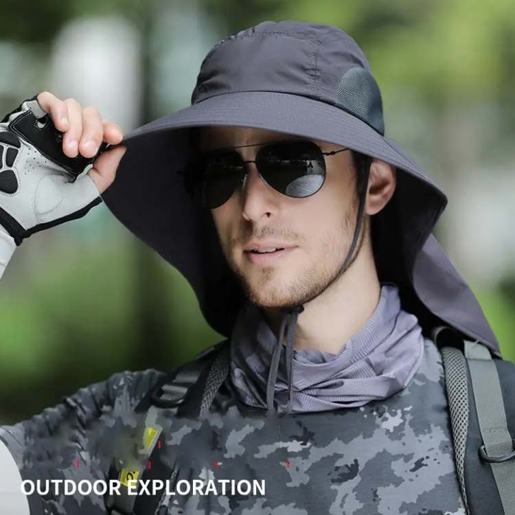 日焼け対策 ストラップ付 帽子 日焼け対策 メンズ 農作業 つば広帽子 日よけ帽子 ハット 送料無料 UVカット レディース ハット 農業 ガーデニング おしゃれ 首ガード 登山 釣り スポーツ サファリ