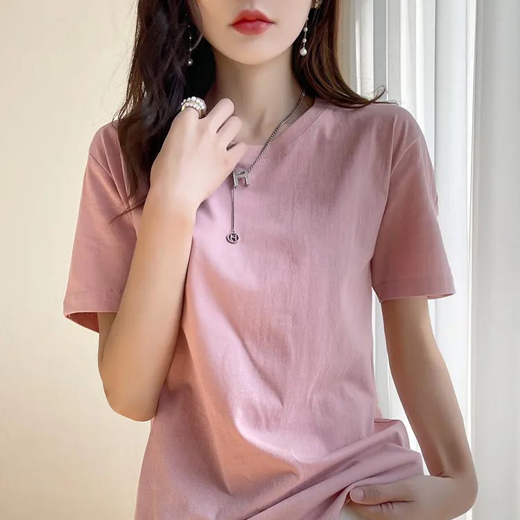 Tシャツ 半袖 レディース アウトドア コットン 夏 トップス カットソー カラフル クルーネック インナー 送料無料 軽い 涼しい 体型カバー ヨガ Tシャツ ジム 春