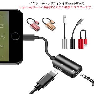 б Ѵץ ۥ إåɥե iPad 2in1 Lightning ǥѴץ ̵ ߥ˥å ۥ󥸥å Ʊ 3.5mm Lightning+3.5mm iPhone