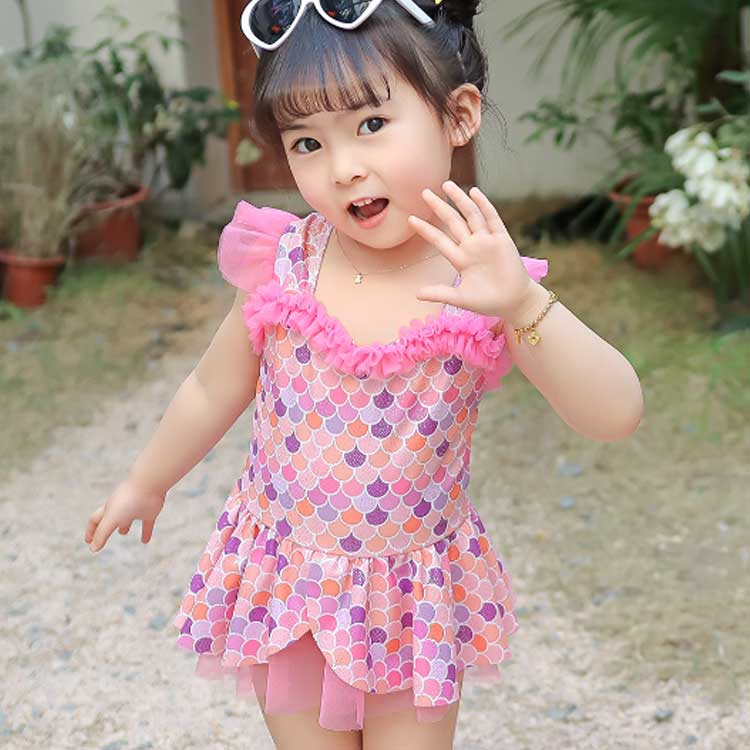 水着 マーメイド ワンピース オールインワン 水着 ジュニア ワンピース 一体型 人魚 水着 水着 パンツ一体型 魚の鱗 女の子 水着 女の子 水着 人魚姫 子供水着 ベビー 水着 水着 チュール ワンピース スイムウェア 海水浴 水遊び 女の子