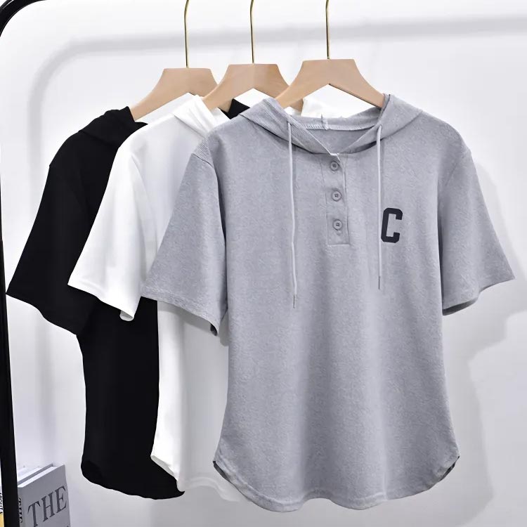 送料無料 プルオーバー パーカー パーカー レディース フード付きtシャツ トップス tシャツ カットソー カジュアル 薄手 春 夏 パーカー おしゃれ 着瘦せ フーディー Tシャツ 半袖