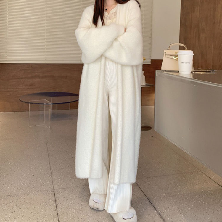 もこもこ ふわふわ カーディガン レディース ロングカーディガン ルームウェア ニ...