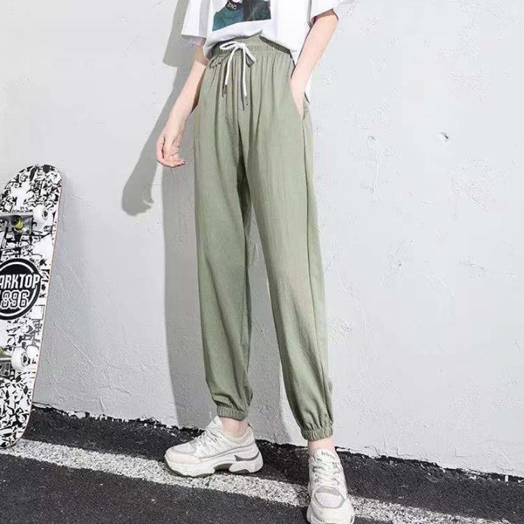 裏起毛 パンツ レディース 秋冬 ウエストゴム...の紹介画像3