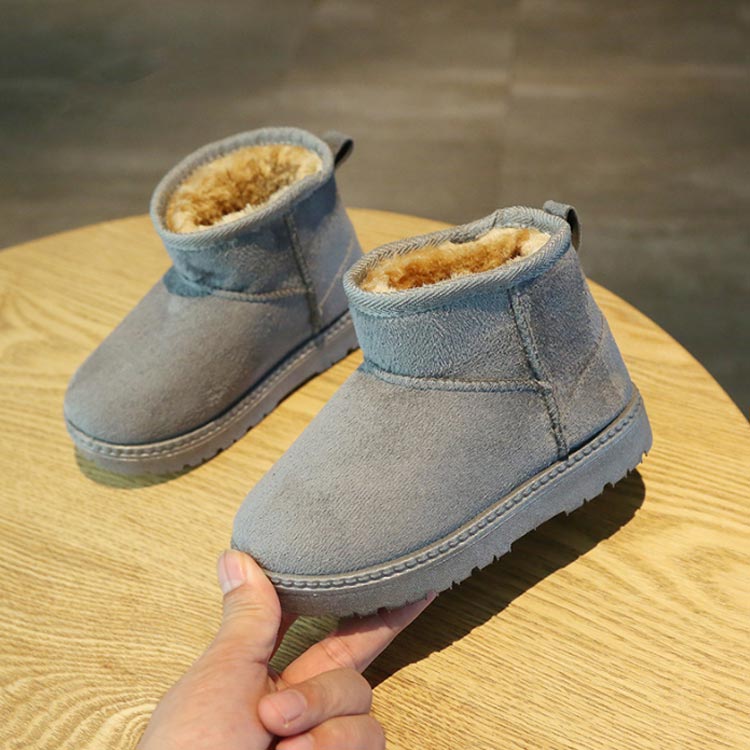 【送料無料】ムートンブーツ 男の子 女の子 子供靴 キッズ ショートブーツ ボア ベビー 子ども こども ショート丈 男女兼用 冬 あったか 黒 ブラック キャメル ブラウン グレー ファー ブーツ ボアブーツ スノーブーツ 歩きやすい 防寒 暖かい おしゃれ 雪遊び