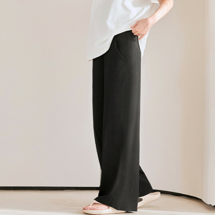 マタニティ ワイド パンツ 春夏 ストレート マタニティウェア ワイドパンツ 大きいサイズ ゆったり 妊婦 マタニティパンツ 涼感 らくちん イージー 体型カバー リラックス ポケット オフィス 薄手 アジャスター付 産前産後兼用