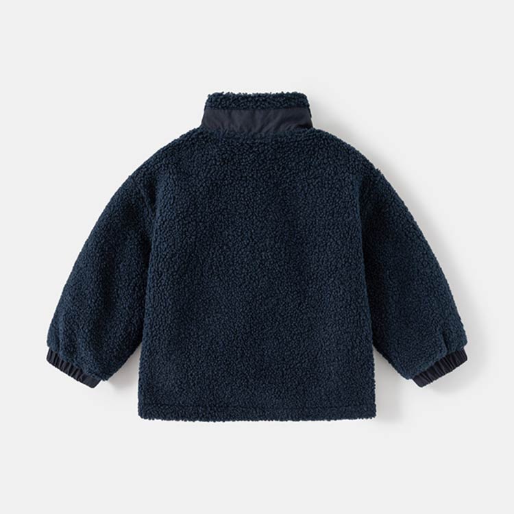 90~130cm ボアジャケット 子供服 キッズ アウター フードなし 暖かい 男の子 もこもこ ブルゾン アウター ジャケット 防寒着 ファスナー ボーイズ コート おしゃれ カジュアル アウター