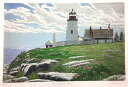 キャロル・コレット 「Pemaquid Light」Collette 手彩色銅版画選べる新品額付 国内 送料無料残僅少