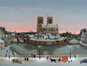 ミッシェル・ドラクロア「冬のノートルダム」-The Apse of Notre-Dame in Wi ...