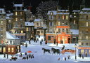 ミッシェル・ドラクロア「Soir de neige， Rue des Rosiers」Snowy n ...