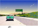 鈴木英人「パッシング スルー カリフォルニア」 -PASSING THROUGH CALIFORNIA-2001年 EMグラフ 額付版画作品 国内送料無料