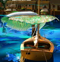 鈴木英人「キーボード フィッシュ」 -KEYBOARD FISH- 2011年 EMグラフ 額付版画作品 国内 送料無料