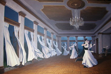 ロブ・ゴンサルヴェス 「The Dancing Wind」Rob Gonsalves ジグレー版画選べる新品額付　国内 送料無料